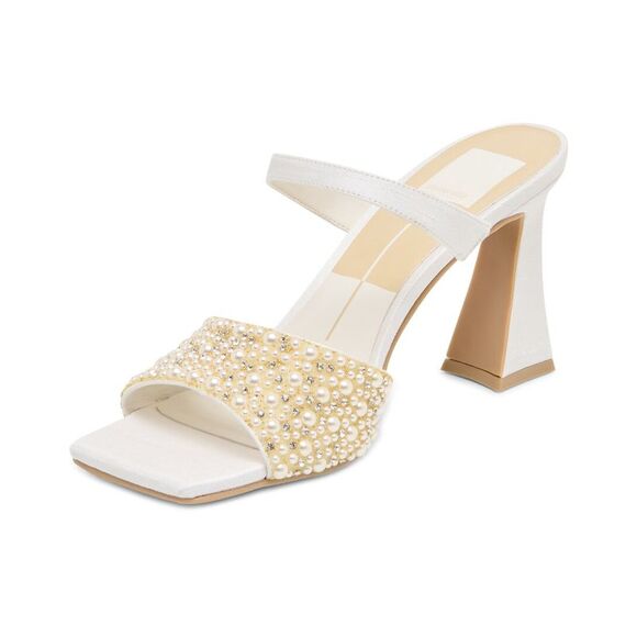 Dolce Vita Nasia Rhinestone Heel, White - Picture 2 of 5